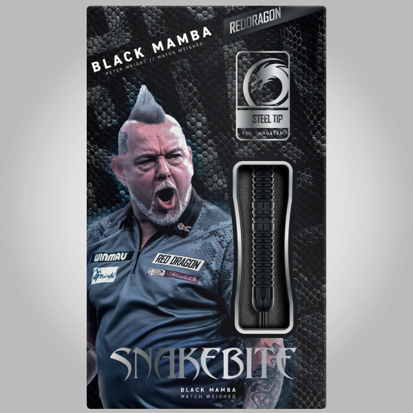 Šipky Steel Winmau Peter Wright Black Mamba 24 g