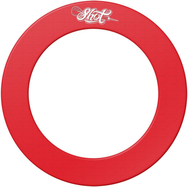 Shot 1pce Dartboard Surround Red