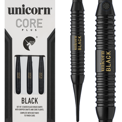Šipky Soft Unicorn Core Plus Black Brass 17 g